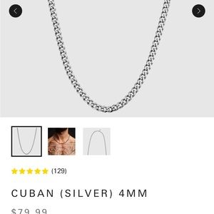 Cuban Link Chain and Bracelet